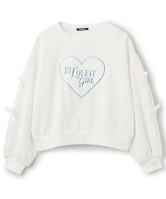 by LOVEiT / バイ ラビット スウェット | ボアハートプルオーバー