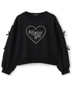 by LOVEiT / バイ ラビット スウェット | ボアハートプルオーバー