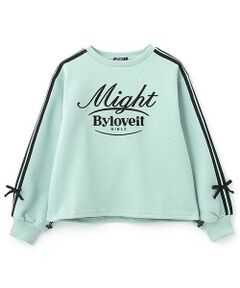 by LOVEiT / バイ ラビット スウェット | 裾ドローコードキルト風プルオーバー