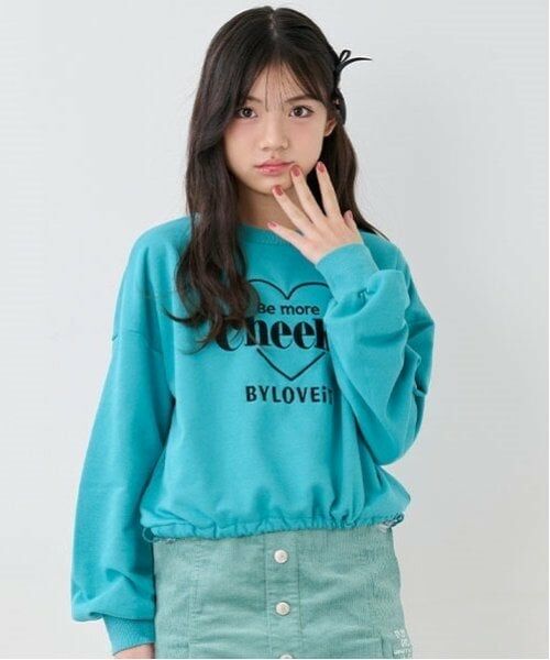 by LOVEiT / バイ ラビット スウェット | Cheekyプルオーバー（エメラルド グリーン）