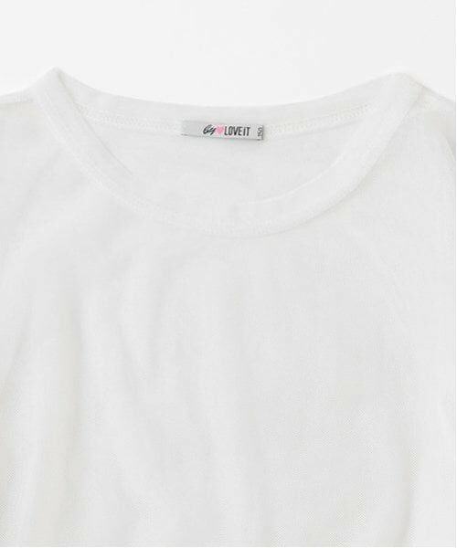 by LOVEiT / バイ ラビット Tシャツ | 【ハローキティ】チュールレイヤードシャツ | 詳細5
