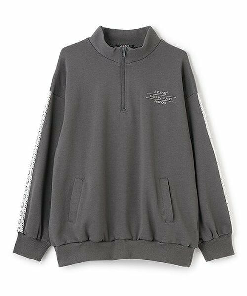 by LOVEiT / バイ ラビット パーカー | ハーフジップパーカー（チャコール）