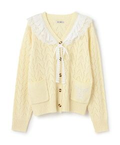 by LOVEiT / バイ ラビット カーディガン・ボレロ | 衿付きニットカーディガン