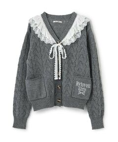 by LOVEiT / バイ ラビット カーディガン・ボレロ | 衿付きニットカーディガン