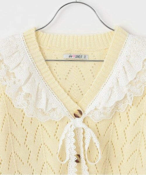 by LOVEiT / バイ ラビット カーディガン・ボレロ | 衿付きニットカーディガン | 詳細2