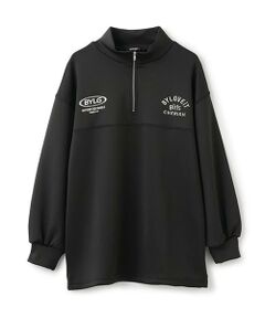 by LOVEiT / バイ ラビット ミニ丈・ひざ丈ワンピース | ハーフジップチュニックワンピース