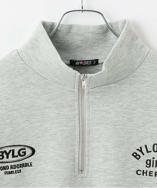 by LOVEiT / バイ ラビット ミニ丈・ひざ丈ワンピース | ハーフジップチュニックワンピース | 詳細2