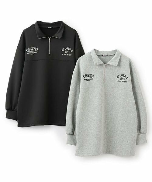 by LOVEiT / バイ ラビット ミニ丈・ひざ丈ワンピース | ハーフジップチュニックワンピース | 詳細9