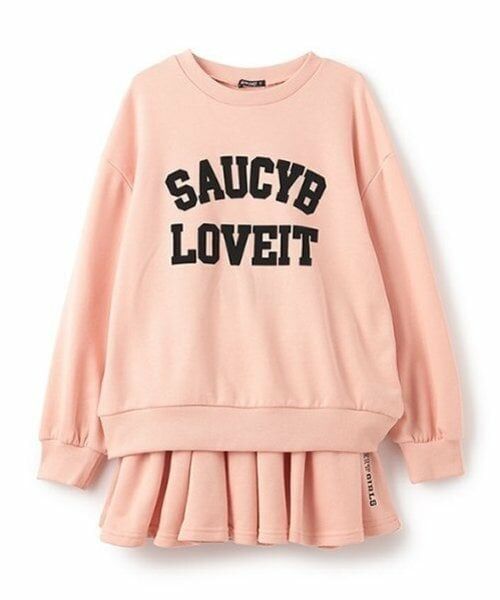 by LOVEiT / バイ ラビット スウェット | カレッジロゴセットアップ（ピンク）