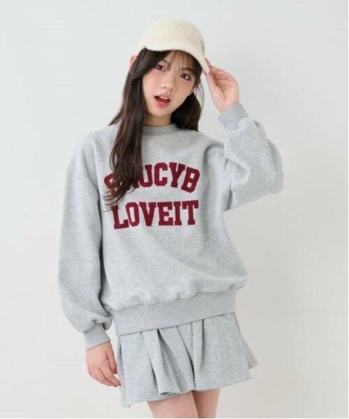 by LOVEiT / バイ ラビット スウェット | カレッジロゴセットアップ（ミディアム グレー）