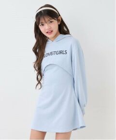 by LOVEiT / バイ ラビット ミニ丈・ひざ丈ワンピース | パーカーつきワンピース