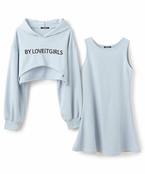 by LOVEiT / バイ ラビット ミニ丈・ひざ丈ワンピース | パーカーつきワンピース | 詳細2