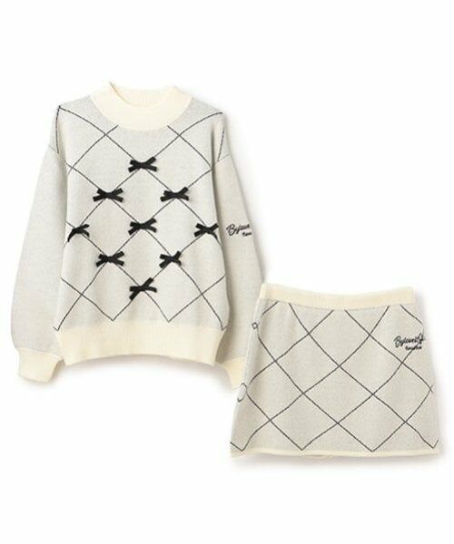 by LOVEiT / バイ ラビット ニット・セーター | アーガイルリボンつきニットセット | 詳細2