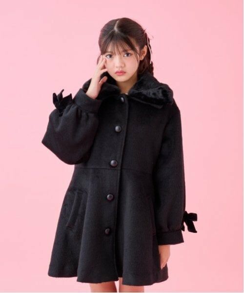 by LOVEiT / バイ ラビット その他アウター | 切替え2WAYコート（黒）