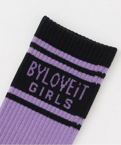 by LOVEiT / バイ ラビット ソックス | ラインロゴクルー | 詳細1