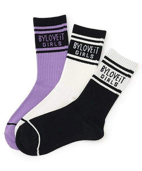 by LOVEiT / バイ ラビット ソックス | ラインロゴクルー | 詳細4