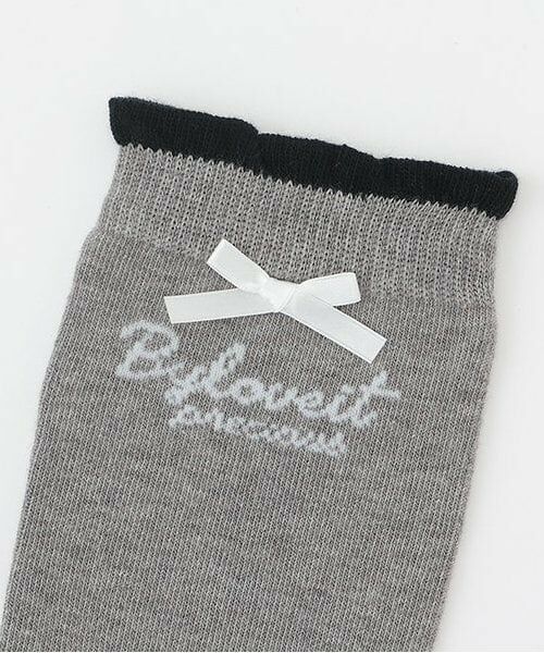 by LOVEiT / バイ ラビット ソックス | フリルニーハイソックス | 詳細1