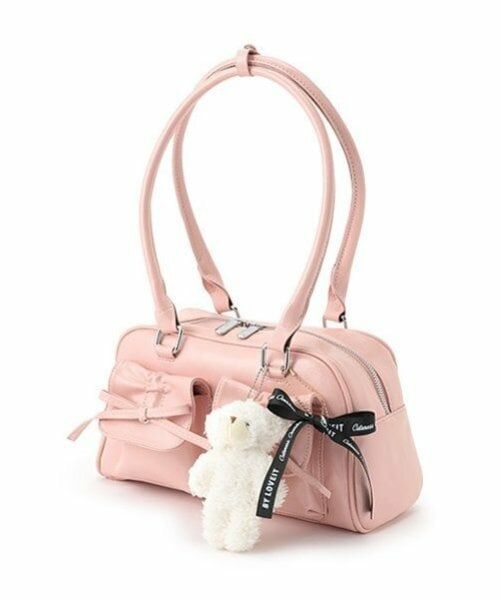 by LOVEiT / バイ ラビット ボストンバッグ | Ｗポケットボストン（ピンク）