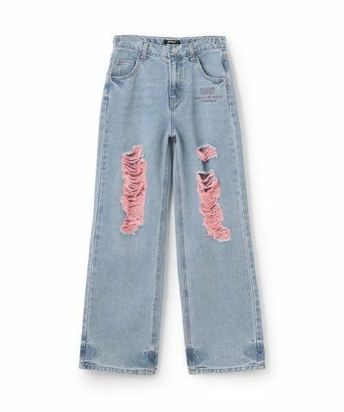 by LOVEiT / バイ ラビット その他パンツ | 【ニコ☆プチ掲載】下糸カラーデニム | 詳細16