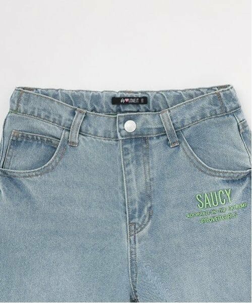 by LOVEiT / バイ ラビット その他パンツ | 【ニコ☆プチ掲載】下糸カラーデニム | 詳細3