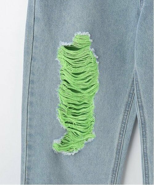 by LOVEiT / バイ ラビット その他パンツ | 【ニコ☆プチ掲載】下糸カラーデニム | 詳細8