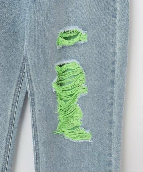 by LOVEiT / バイ ラビット その他パンツ | 【ニコ☆プチ掲載】下糸カラーデニム | 詳細9