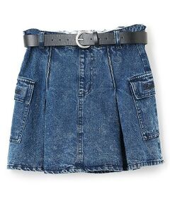 by LOVEiT / バイ ラビット ミニ・ひざ丈スカート | 【ニコ☆プチ掲載】ベルトつきカーゴスカート