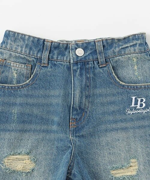 by LOVEiT / バイ ラビット ショート・ハーフ・半端丈パンツ | サイドレースダメージショートパンツ | 詳細2