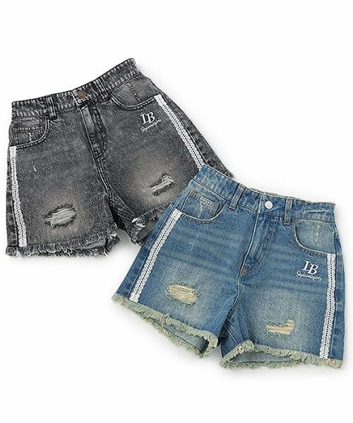 by LOVEiT / バイ ラビット ショート・ハーフ・半端丈パンツ | サイドレースダメージショートパンツ | 詳細8