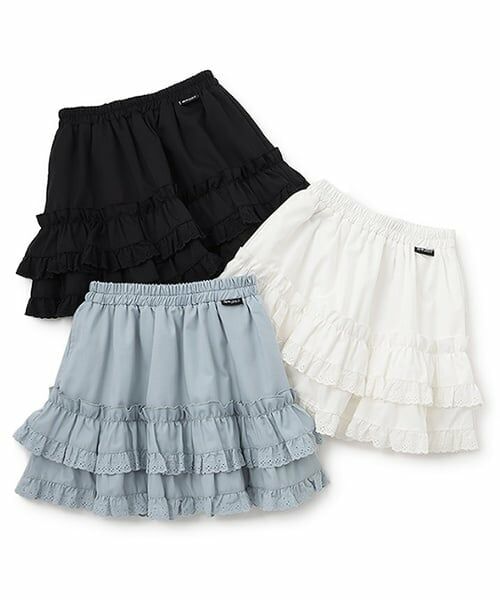 by LOVEiT / バイ ラビット ミニ・ひざ丈スカート | レースフリルスカート | 詳細7