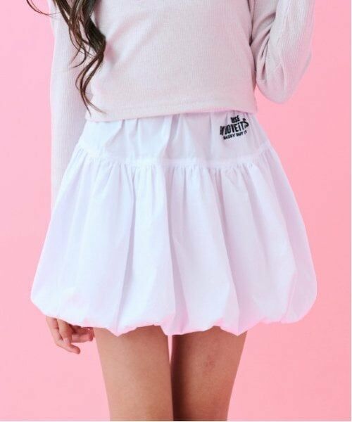 by LOVEiT / バイ ラビット ミニ・ひざ丈スカート | 【ニコ☆プチ掲載】ティアードバルーンスカート(オフ ホワイト)