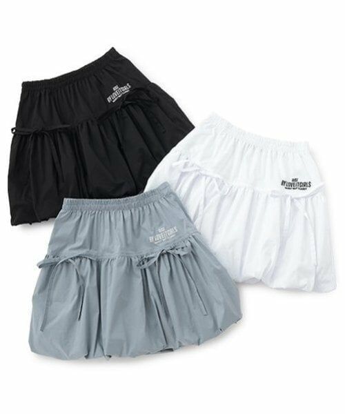 by LOVEiT / バイ ラビット ミニ・ひざ丈スカート | 【ニコ☆プチ掲載】ティアードバルーンスカート | 詳細9