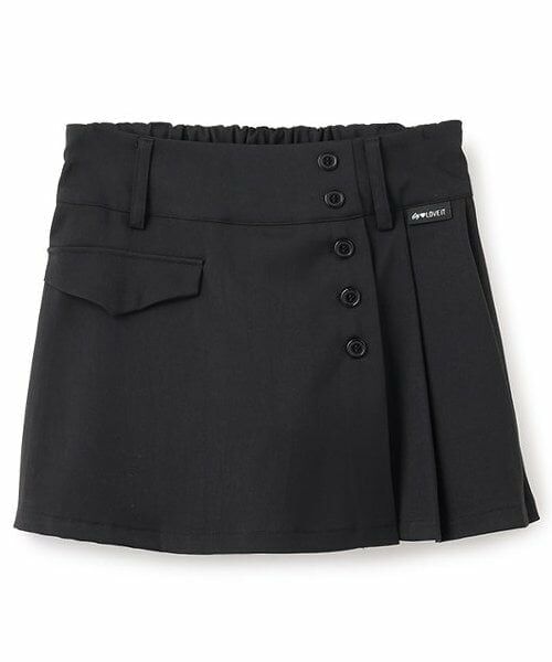 by LOVEiT / バイ ラビット ミニ・ひざ丈スカート | 【ニコ☆プチ掲載】ローライズスカパン(黒)