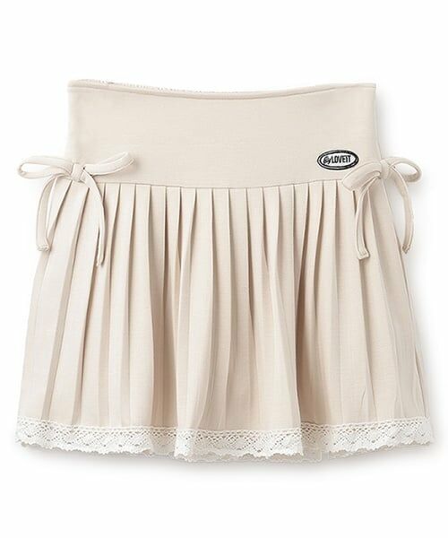 by LOVEiT / バイ ラビット ミニ・ひざ丈スカート | 裾レースティアードプリーツ | 詳細9