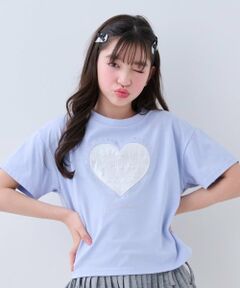 by LOVEiT / バイ ラビット Tシャツ | 【大好評につき再入荷】ハートパッチTシャツ