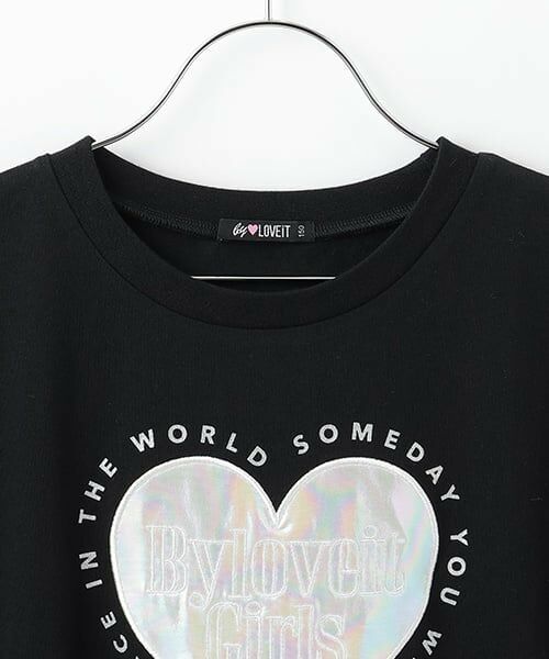by LOVEiT / バイ ラビット Tシャツ | 【大好評につき再入荷】ハートパッチTシャツ | 詳細2