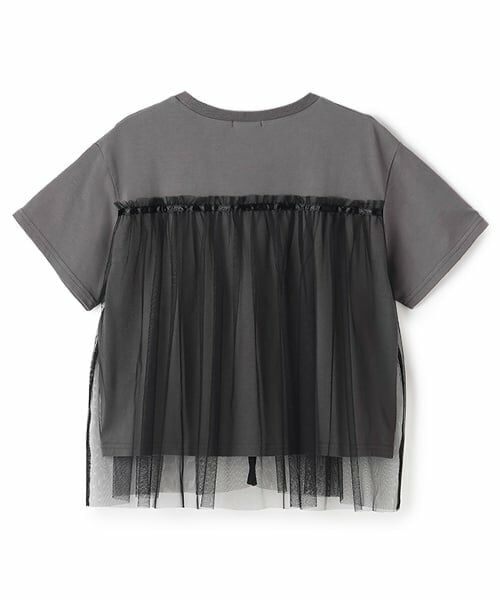 by LOVEiT / バイ ラビット Tシャツ | チュール付きバンドTシャツ | 詳細1