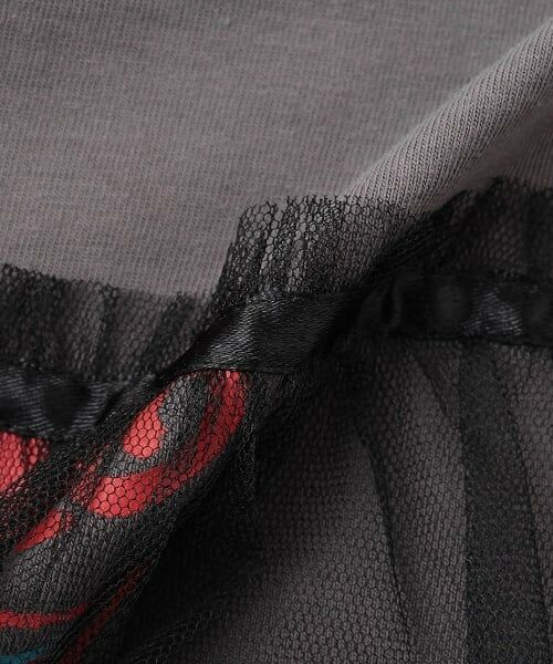 by LOVEiT / バイ ラビット Tシャツ | チュール付きバンドTシャツ | 詳細6