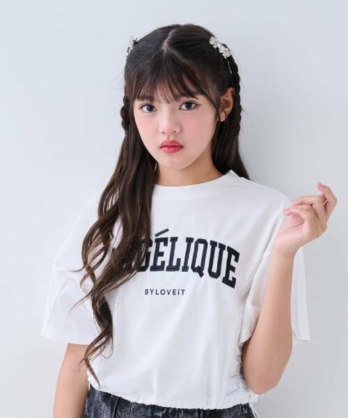 by LOVEiT / バイ ラビット Tシャツ | 切り替えプルオーバー(オフ ホワイト)