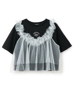 by LOVEiT / バイ ラビット Tシャツ | 【ニコ☆プチ掲載】チュールキャミつきTシャツ
