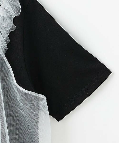 by LOVEiT / バイ ラビット Tシャツ | 【ニコ☆プチ掲載】チュールキャミつきTシャツ | 詳細4