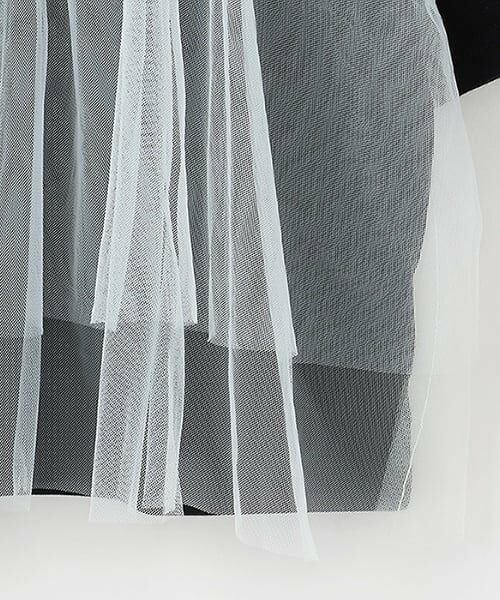 by LOVEiT / バイ ラビット Tシャツ | 【ニコ☆プチ掲載】チュールキャミつきTシャツ | 詳細5