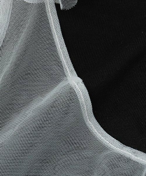 by LOVEiT / バイ ラビット Tシャツ | 【ニコ☆プチ掲載】チュールキャミつきTシャツ | 詳細6