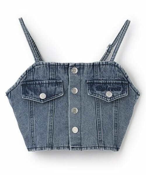by LOVEiT / バイ ラビット キャミソール・チューブトップ | 【Cuugal掲載】デニムビスチェ | 詳細1