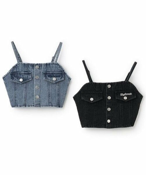by LOVEiT / バイ ラビット キャミソール・チューブトップ | 【Cuugal掲載】デニムビスチェ | 詳細10