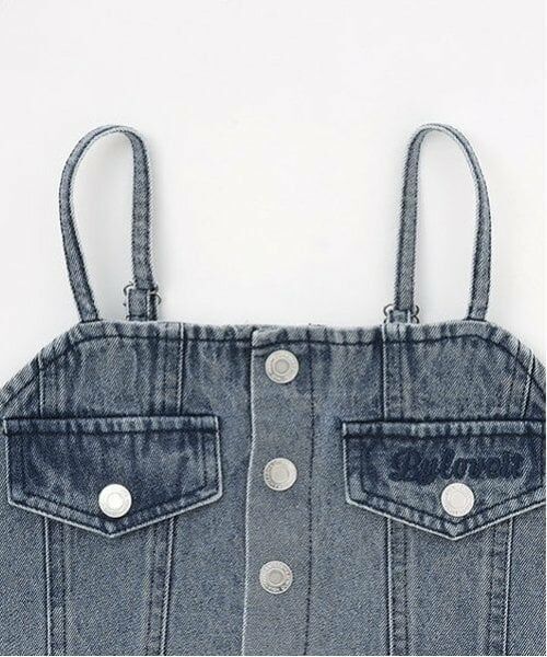 by LOVEiT / バイ ラビット キャミソール・チューブトップ | 【Cuugal掲載】デニムビスチェ | 詳細3