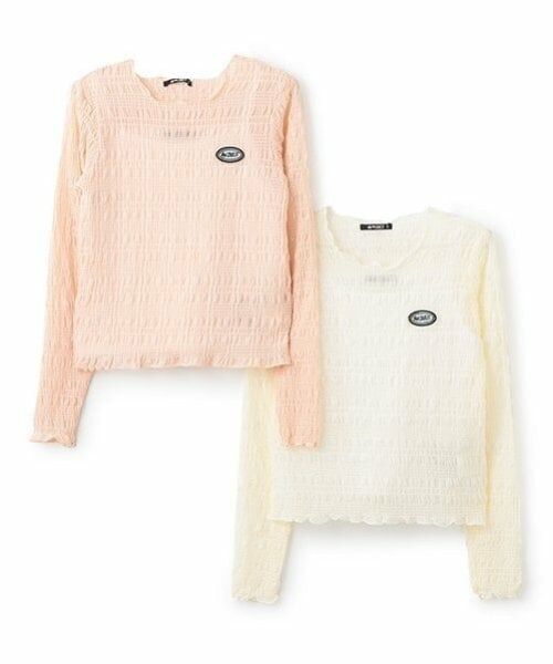 by LOVEiT / バイ ラビット Tシャツ | キャミつきシアシャーリングTシャツ | 詳細4