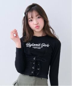 by LOVEiT / バイ ラビット Tシャツ | レースアップTシャツ