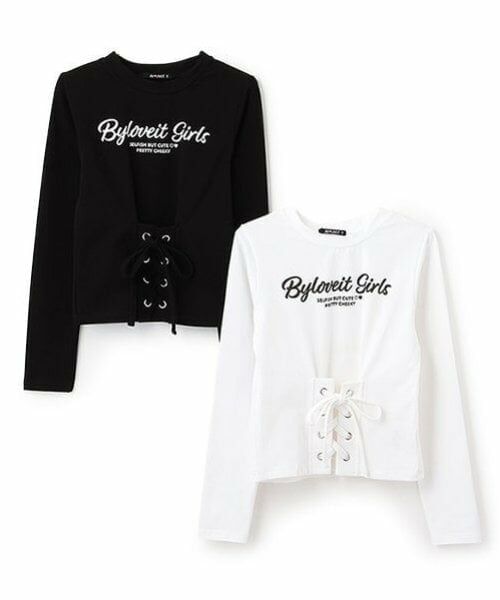 by LOVEiT / バイ ラビット Tシャツ | レースアップTシャツ | 詳細1