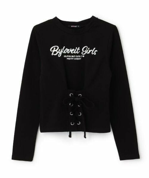 by LOVEiT / バイ ラビット Tシャツ | レースアップTシャツ | 詳細3